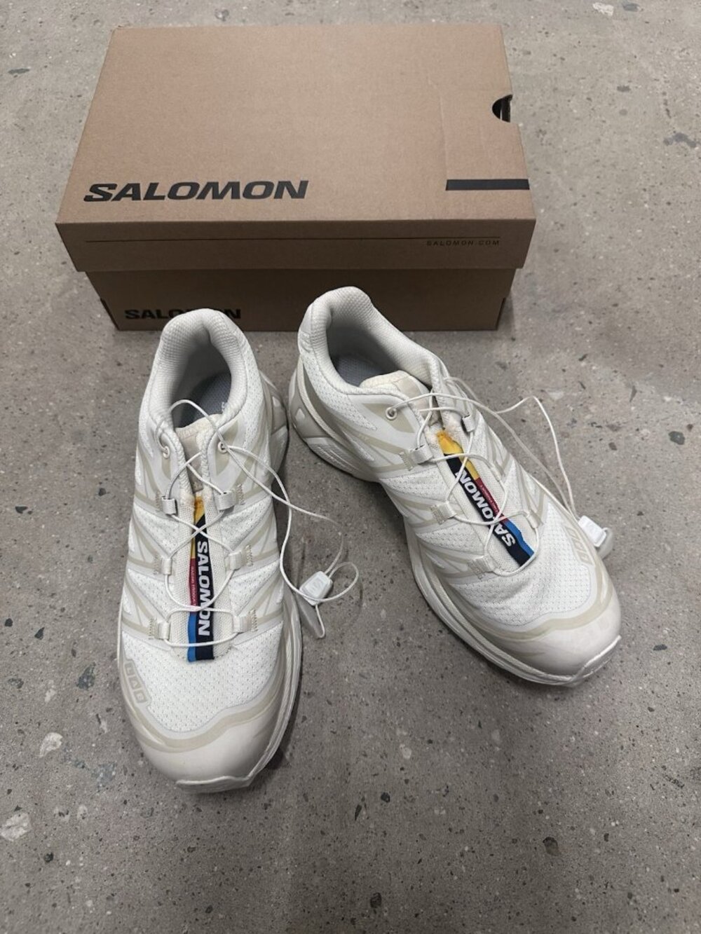 Salomon XT-6 in Vanilla Ice & Almond Milk Sneakers